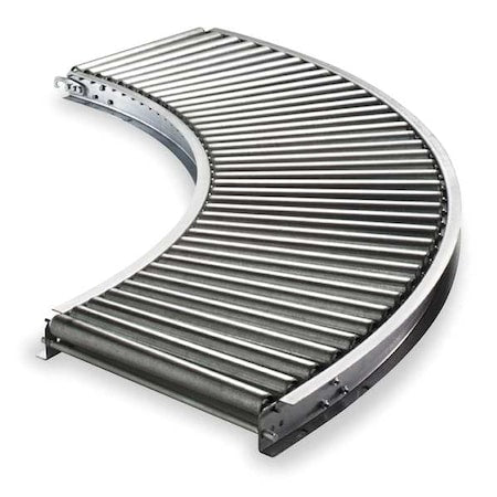 Roller Conveyor,16" BF,Galvanized Steel