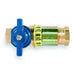 Shut Off Valve,Push On,3/4" Inlet