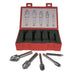 5 piece set 82 deg Six Flute Carbide Countersink