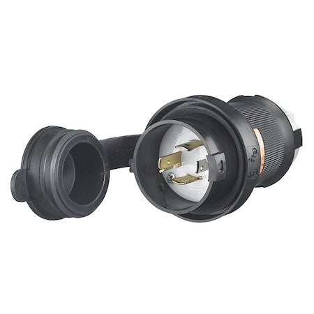 Watertight Locking Plug, L14-20P, 20 A, 125/250V AC, Single Phase, 3 Pole, Screw Terminals