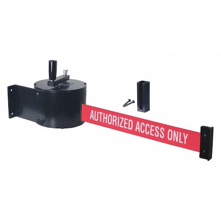 Retractable Belt Barrier,50 ft.,Black
