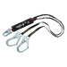 PRO(TM) Pack Shock Absorbing Lanyard, 6 ft. Length, Snap Hook, Steel, 2 Leg(s)