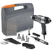 Heat Gun Kit,  Electric Powered,  120V AC,  Adjustable Temp. Setting,  1, 600 W Watt,  Pistol Handle