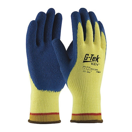 Cut Resistant Coated Gloves, Cut Level A4 ,Latex ,Crinkle ,L 12 PK