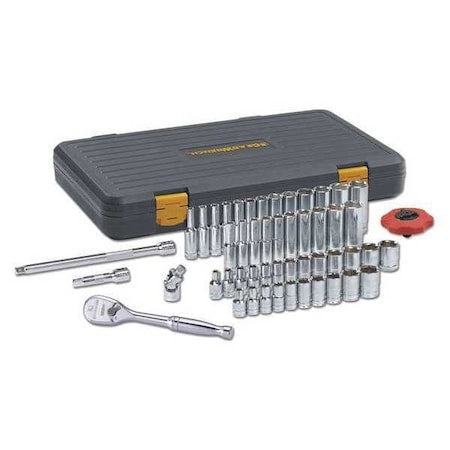 51 Piece 1/4" Drive 6 Point 120XP Standard & Deep SAE/Metric Mechanics Tool Set