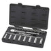 23 Piece 1/2" Drive 6 Point Standard & Deep SAE Mechanics Tool Set