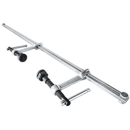 16 in Bar Clamp, Wood Handle and 4 3/4 in Throat Depth