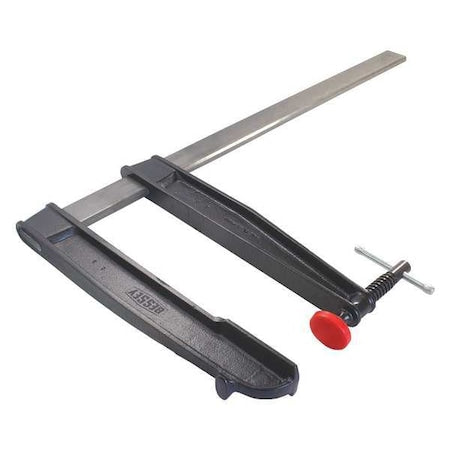 24 in Bar Clamp, Forged Steel Handle and 10 in Throat Depth