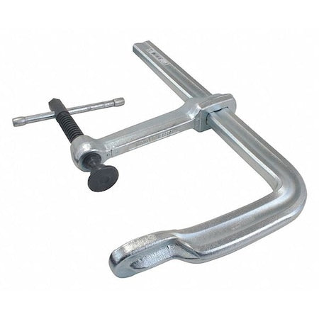 18 in Bar Clamp, Forged Steel Handle and 7 in Throat Depth
