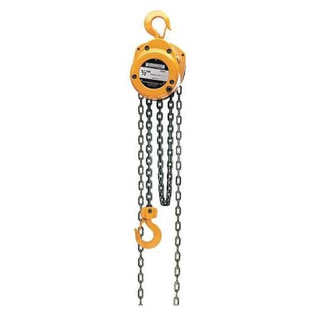 Manual Chain Hoist,1000 lb.,Lift 10 ft.