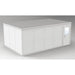 4-Wall Modular In-Plant Office, 8 ft 1 3/4 in H, 20 ft 4 1/2 in W, 12 ft 4 1/2 in D, Gray