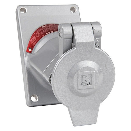 Receptacle,20A,125VAC,Gray,Aluminum