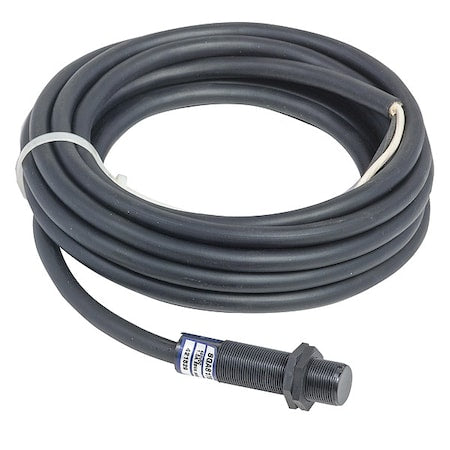 Cylindrical Proximity Sensor, Plastic, 5 m, Bare Wire, Wires