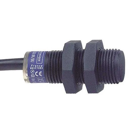 Cylindrical, Inductive Proximity Sensor, 17 mm Dia., PPS, 2 m, Bare Wire, 3 Wires, Shielded