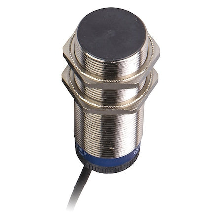 Cylindrical, Inductive Proximity Sensor, 36 mm Dia., Brass, 2 m, Bare Wire, 2 Wires, Shielded
