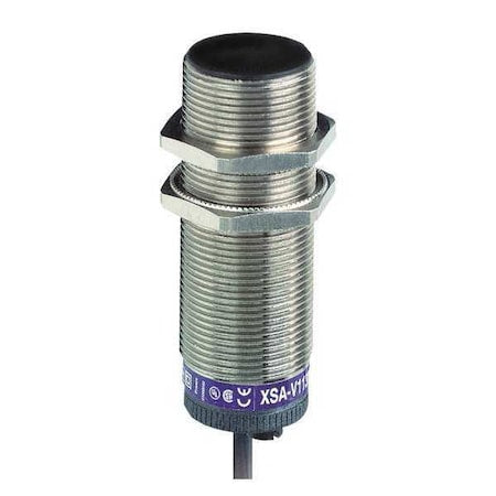 Cylindrical, Inductive Proximity Sensor, 30 mm Dia., Brass, 2 m, Bare Wire, 2 Wires, Unshielded