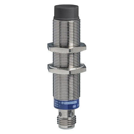 Cylindrical, Inductive Proximity Sensor, 24 mm Dia., Brass, M12, 3 Wires, Shielded