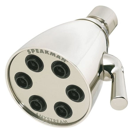 Polished Nickel Shower Head 3-Spray