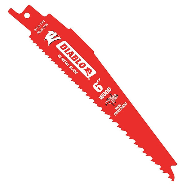 12 L x 6 TPI Nail Embedded Wood Cutting Bi-metal