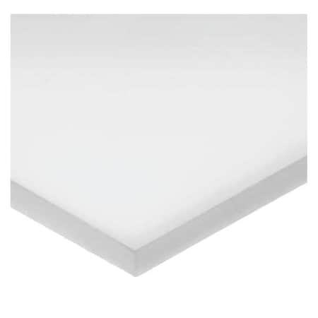 White Polystyrene Polystyrene Sheet 24" L x 12" W x 1/4" Thick