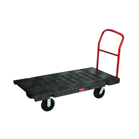 Platform Truck, Black, Steel, 2,000 lb