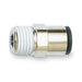 Push-Fit Adapter Fitting, 1/2 in Tube Size, Brass, Silver, 10 PK