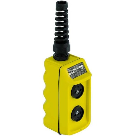 Pendant Push Button Station,NO/NC,Yellow