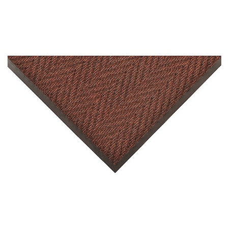 Entrance Mat, Polypropylene, 3/8 in Thick, Brown, 4 ft W x 6 ft L
