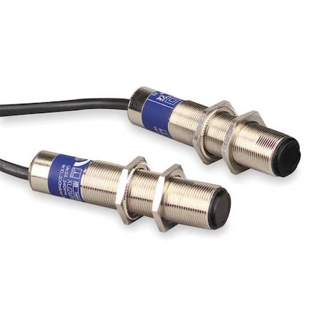 Polarized Retroreflective Photoelectric Sensor, Bare Wire, Straight, Cylindrical, Dark On, SPST