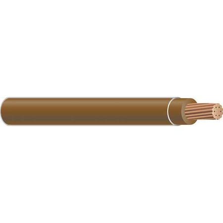 THHN Building Wire, Copper, 10 AWG, 1C, Brown, Stranded, 500 ft