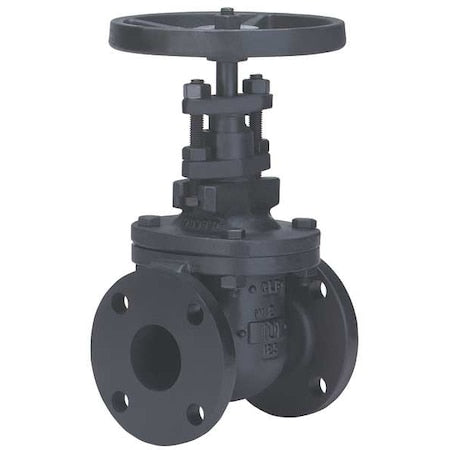 Gate Valve,2 1/2",Cast Iron,Flange