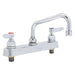 Low Arc Laundry Sink Faucet, Manual, 8" Mount, 2 Hole