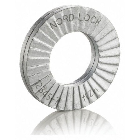 Wedge Lock Washer, For Screw Size 1 in Steel, Advanced Corrosion Resistance Finish, 50 PK