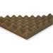Acoustic Foam, 0.8 NRC, Polyurethane Foam, 4 1/2 ft W, 27 in L, 2 in Thick, Gray, 4 PK