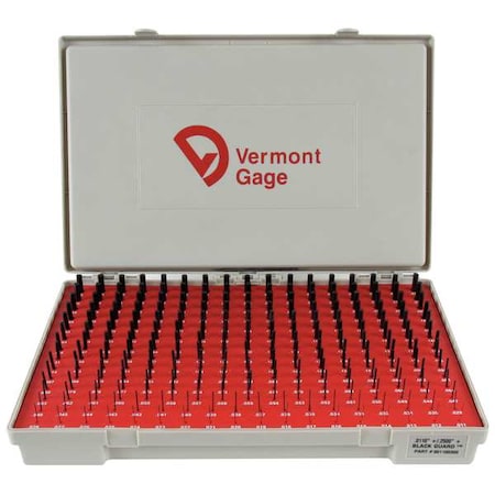 Black Ox-Coated Pin Gauge Set,Dim Type "