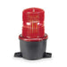 Warning Light, Red, Steady Burn LED, 120V AC, Not Applicable FPM, 3 1/8 in Dia., T-Mount