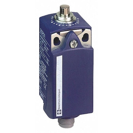 Limit Switch, Plunger, 1NC/1NO, 3A at 240V AC, Actuator Location: Top