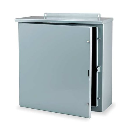 Padlockable Hasp Electrical Enclosures, 30 in H, 8 in D, 24 in W, 3R, Steel