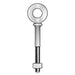 Eye Bolt With Shoulder, 1-1/2"-6, 6 in Shank, 2-1/2 in ID, Steel, Galvanized