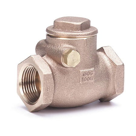 Swing Check Valve, 515 Series, 1 in, FNPT x FNPT, Bronze, Inline
