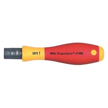 Torque Screwdriver,Adj.,Plastic Housing