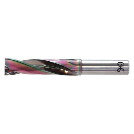 Flat Bottom Drill Bit, 14.00 mm Size, 180 Degrees Point Angle, Solid Carbide, EgiAs Finish