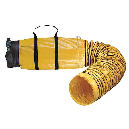 Ventilation Duct,Black/Yellow,15 ft L