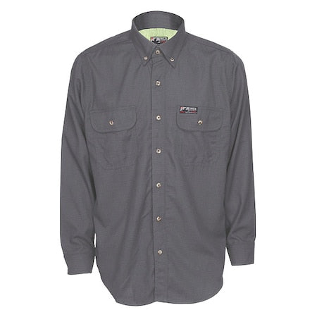 Men's Flame-Resistant Collared Shirt, 8.9 cal/sq cm, XL, Inherent Blend and Treated Cotton