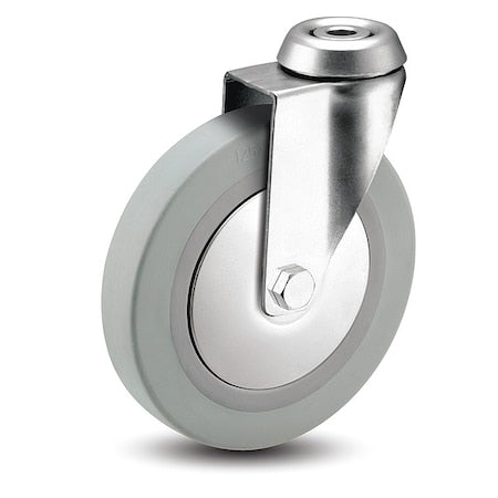 3" X 7/8" Non-Marking Rubber Thermoplastic Swivel Caster, No Brake, Loads Up To 140 lb