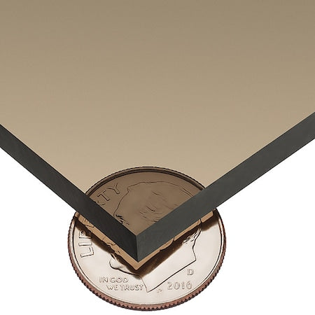 Bronze Polycarbonate Polycarbonate Sheet 96" L x 48" W x 3/16" Thick