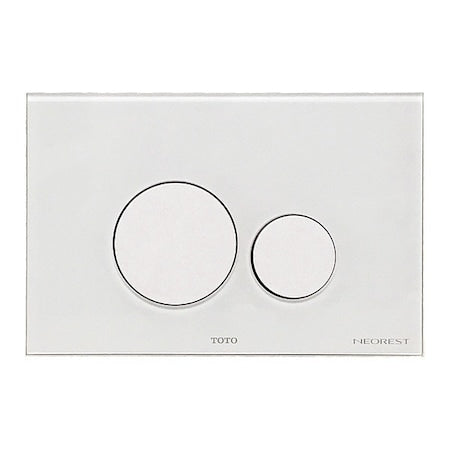 Neorest Push Plate - White Round Button