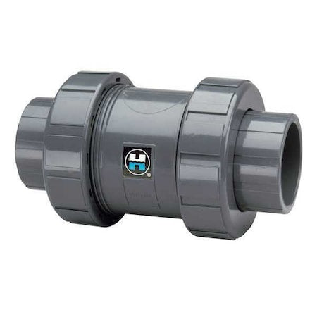 Check Valve, True Union, Ball, 2-1/2", PVC/EPDM, Socket