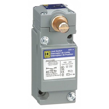 Heavy Duty Limit Switch, No Lever, Rotary, 1NC/1NO, 10A at 600V AC, CCW/CW
