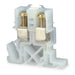 Terminal Block, Solderless Box Lug, 1 Pole, 110 A, 600 V AC/DC, 4 AWG, Screw Termination, Natural